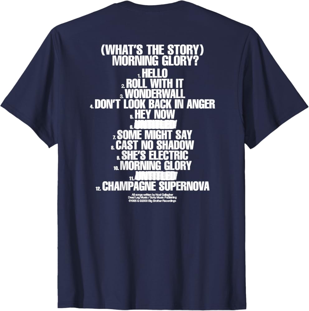 Amazon | Oasis – Amazon Exclusive WTSMG In Navy Tシャツ | T